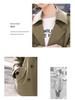 Abrigo de temperamento suelto para mujer - Primavera/Otoño 2025 Estilo coreano Chaqueta trench casual de manga larga