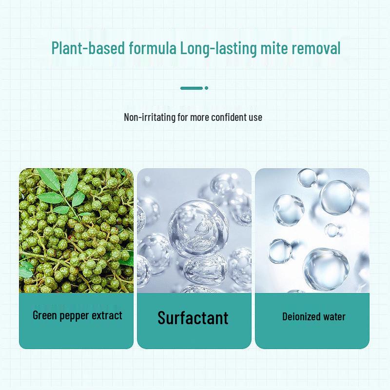 Yunnan Herbal Anti-Mite Spray with Sichuan Pepper - No-Wash Disinfectant for Home and Dorm Use.