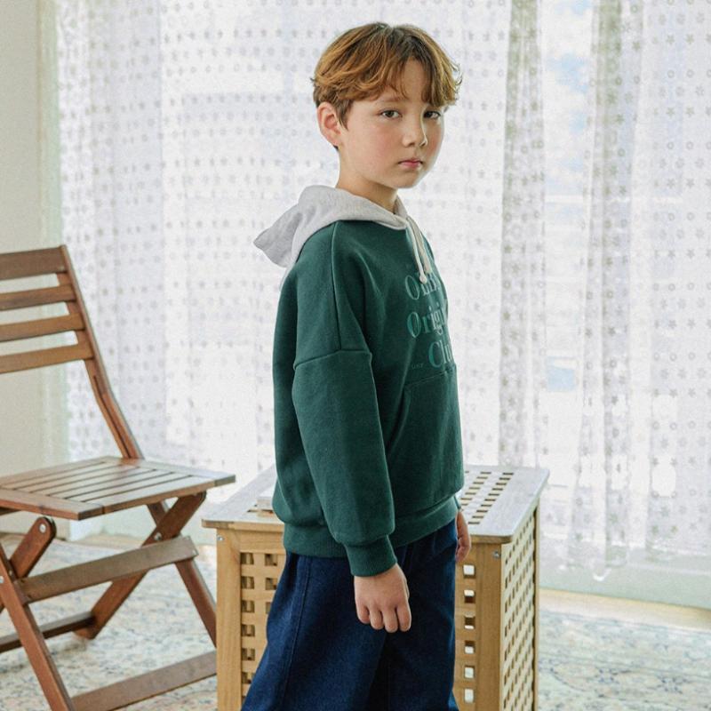  Olivan  OverfiT Kangaroo PockeT Hooded T shirT  2color 