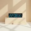 LED Digital Alarm Clock Temperature Week 2 Alarms Ambient Light Brightness Adjustment Bedside Electronic Table Clock USB Powered