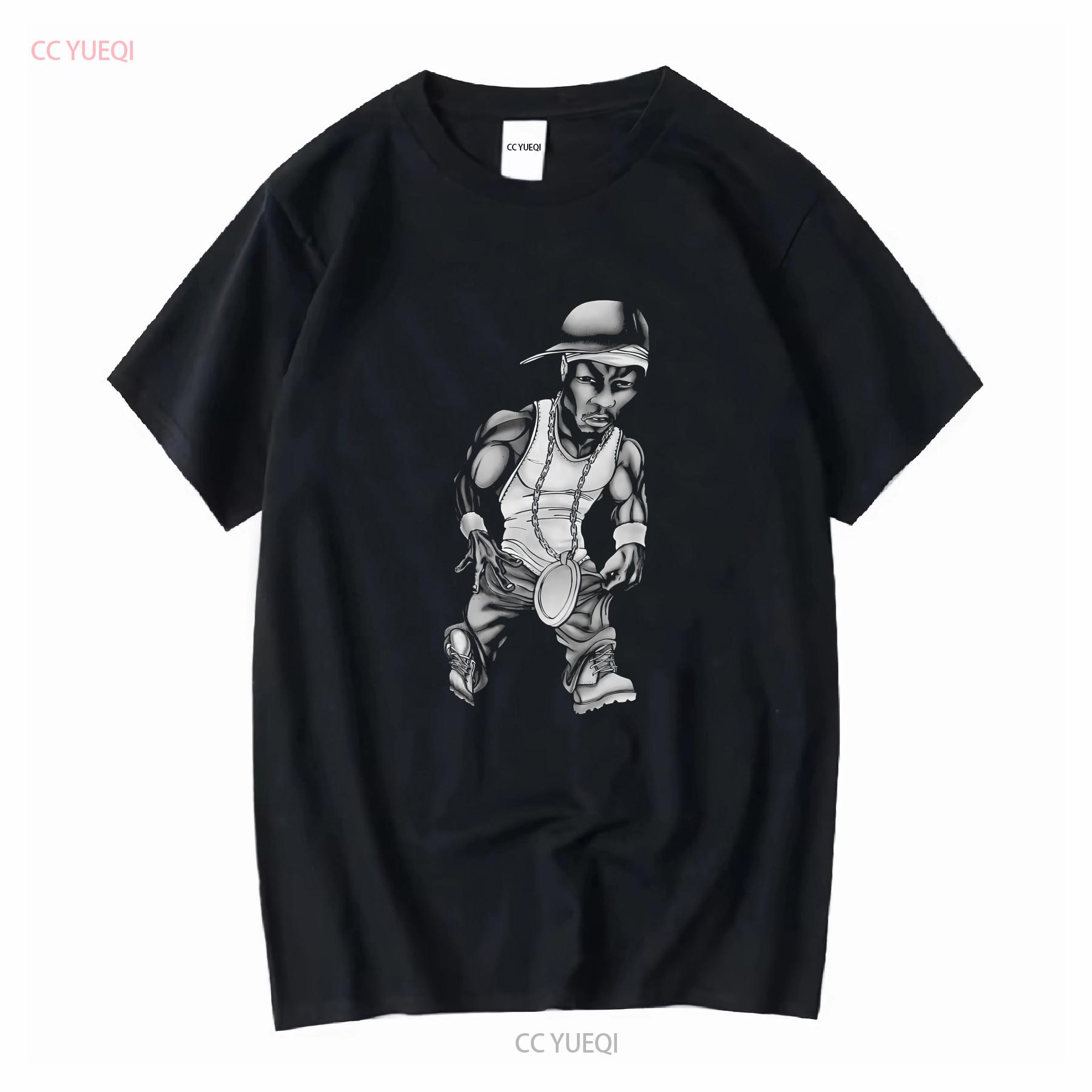 

VTG 50 Cent G Unit Caricature Faded Black Rapper Hip Hop Rap T Shirt Size 2XL vintage Washed Casual designer clothes Breathable 4XL