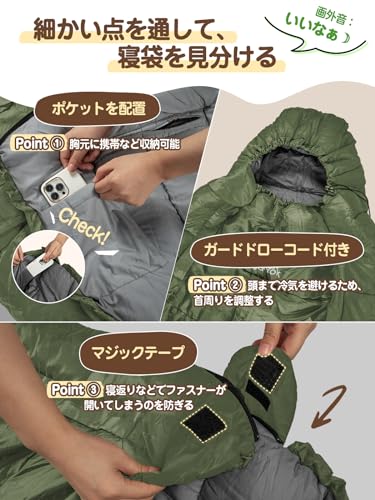 Mummy-Style Winter Sleeping Bag (230T Waterproof, Hands-Free), Cold-Resistant To -18°C, Simple Waterproofing, Highly Warm, All-Season, Disaster Prepar