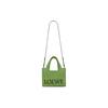 Loewe Font Tote With Detachable Adjustable Shoulder Strap In Wine Palm Fiber Women Tote Bag Green A685B59X01-4100