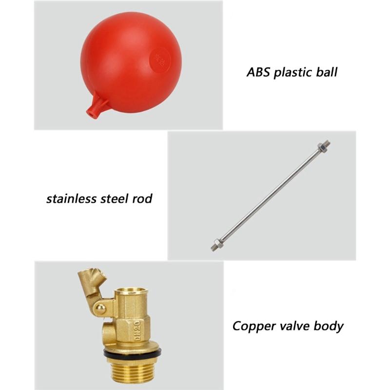 Quiet Copper Float Valves Water Tower Water Tank Level Flows Automatic Control Valves for Water Tank Pump Enduring