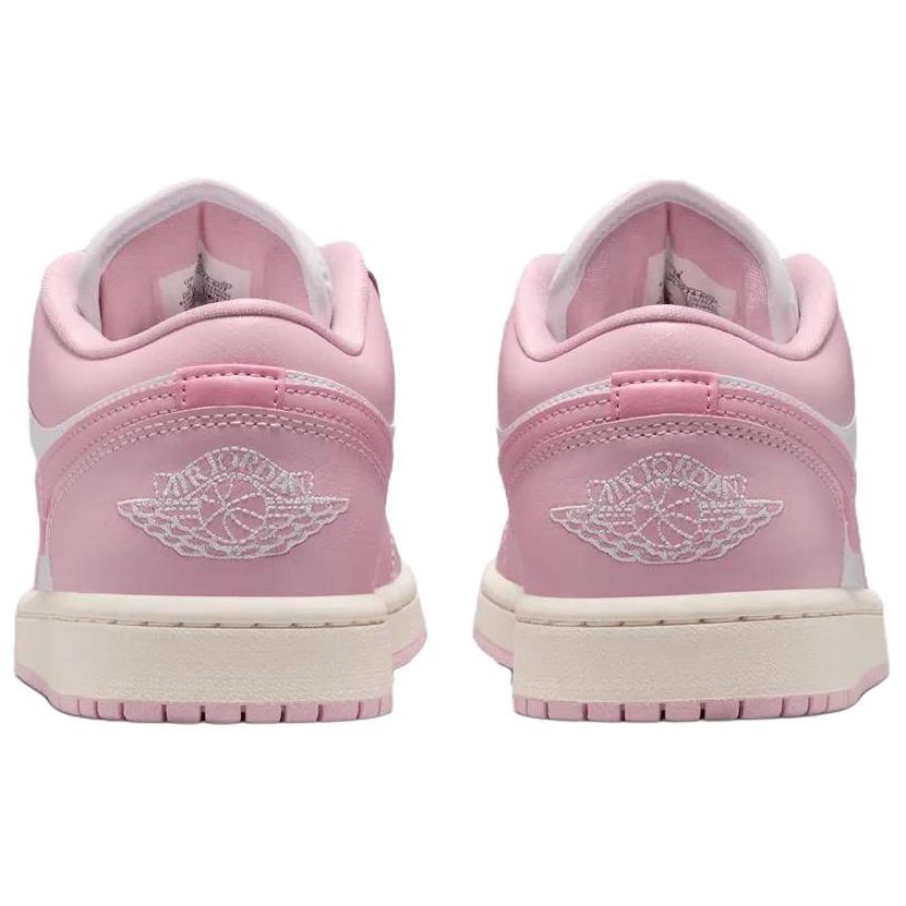 Jordan Air Jordan 1 Dämpfung Low-Top Vintage Basketballschuhe Damen Element Pink/Segelweiß DC0774-607