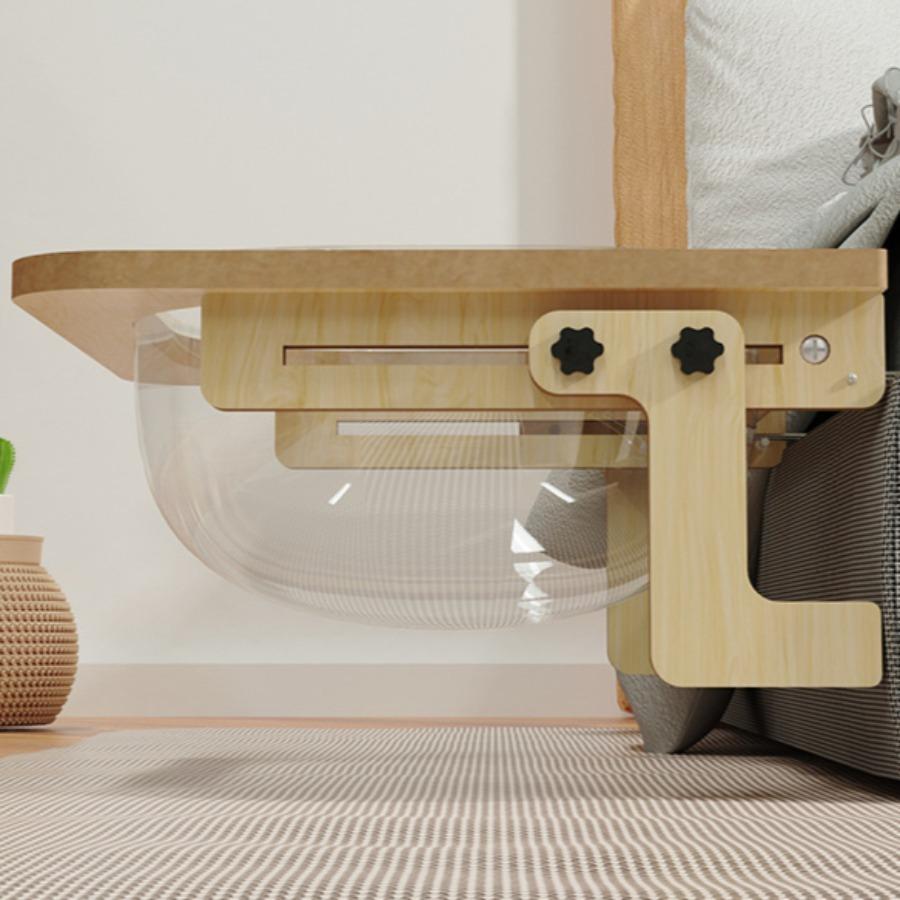 Wood Cat Bed Space Capsule Cat House Transparent Non Perforated Suspension Balcony Window Glass Cat Bed Hammock Pet Supplies