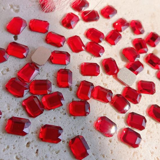 10Pcs Nail Ornament Eye-catching Vibrant Color 2 Styles Nail Rhinestone DIY Nail Making