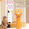 Electric Flying Saucer Cats Chasing Teasing Toy for Indoor Cats Hunting with LED Light BoInteracredom Pet Engagement Toy