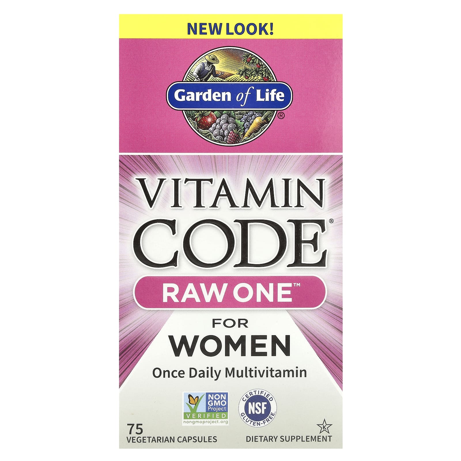 

Vitamin Code, Raw One, Women s Once Daily Multivitamin, 75 Veggie Capsules