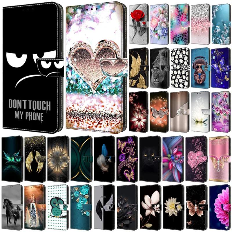 למארז Samsung S25 FE כיסוי ספר מתקפל עם דוגמה צבועה עבור Samsung Galaxy S 25 FE S25FE SM-S731B כיסויי טלפון Fundas