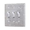 Home Decoration Wall Plate Cover Bling Plug Outlet Switch Panel Sticker Rhinestones Socket Frame