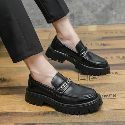 Fashion Luxury Men Thick Bottom Business Shoes New Arrival Men's Shoes Leather Classic Men Loafers Brand Classic Men Shoes for Wedding