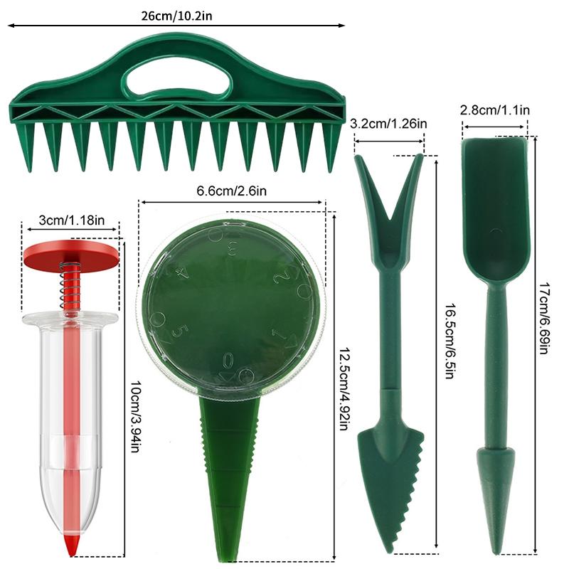 12-Hole Seed Spacer and Seeder Tool Durable Plastic Hand Dibbler Fast Seeding Digger Gardening Efficient Seeding Tool