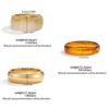 SHIXIN Fashion Brown Off White Resin Acrylic Wide Bracelets for Women Vintage Stackable Round Chunky Cuff Bangle Jewelry Gift