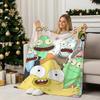 Animation S-Solar Opposites Throw Flannel Blanket Perfect for Sofa Office Bed Travel Sleep Read Relax Camping Four Season Use