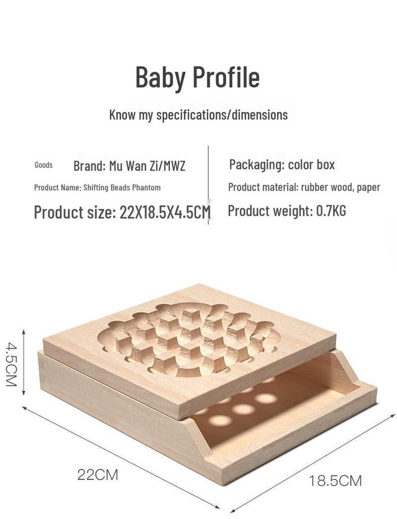 Moving Beads Illusion: Huarong Road Logic Training Toy for Kids