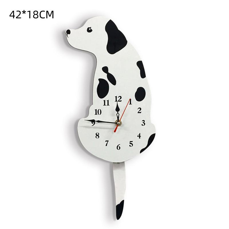 Rocking Tail Cat Hanging Clock Modern Children's Room Moving Tail Cat Clock Acrylic Mute Quartz Clock Acrylic Mirror Stickers