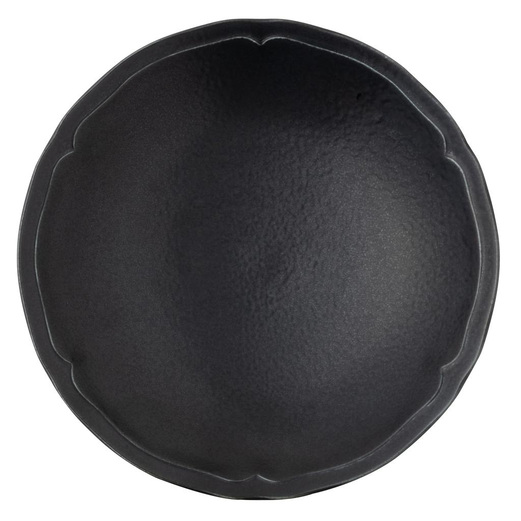 TOKI1919 Lightweight Poire La Tima Black Coupe 23 X 5cm French Microwave and Dishwasher Made In Product Café Plate/Soup Plate, Approx. Diameter,