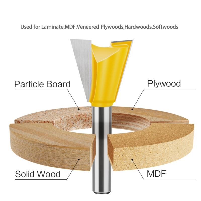 Milling Cutter Wood Carving Dovetail Joint Router Bit 14 Degree Woodworking Engraving Bit Milling Furniture Accessories