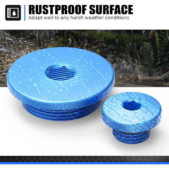 Motorcycle Engine Plug Aluminum Compatible with Yamaha YZ250F 2001-2013 YZ400F 1998-2005 YZ426F 1998-2005 YZ450F 1998-2005 WR250R 2007-2020 WR250X