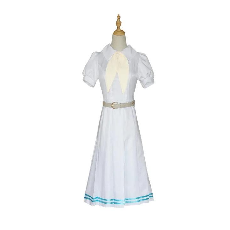 Anime Beastars White Rabbit Haru JK Uniform Dress White Dress Haru Cosplay Costume for Woman Girls Hallowmas Party Costume