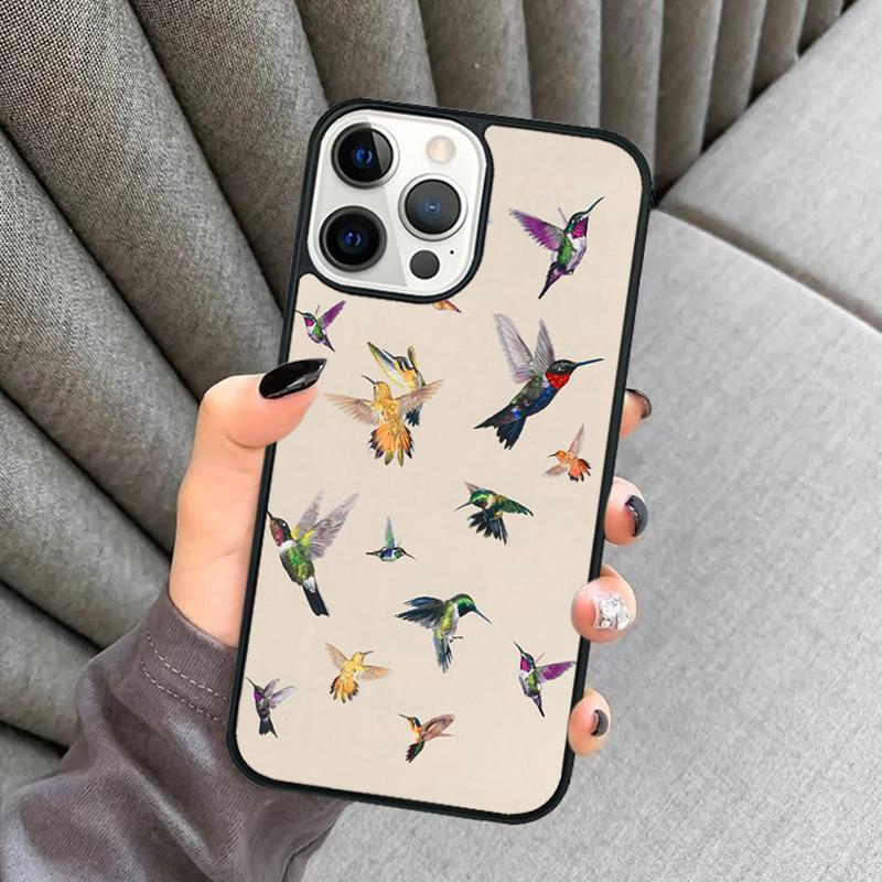 Hummingbird Phone Case For iPhone 17 Air 16 16e 15 13 14 Pro Max 11 12 Plus 2022 MAX Shell Cover coque