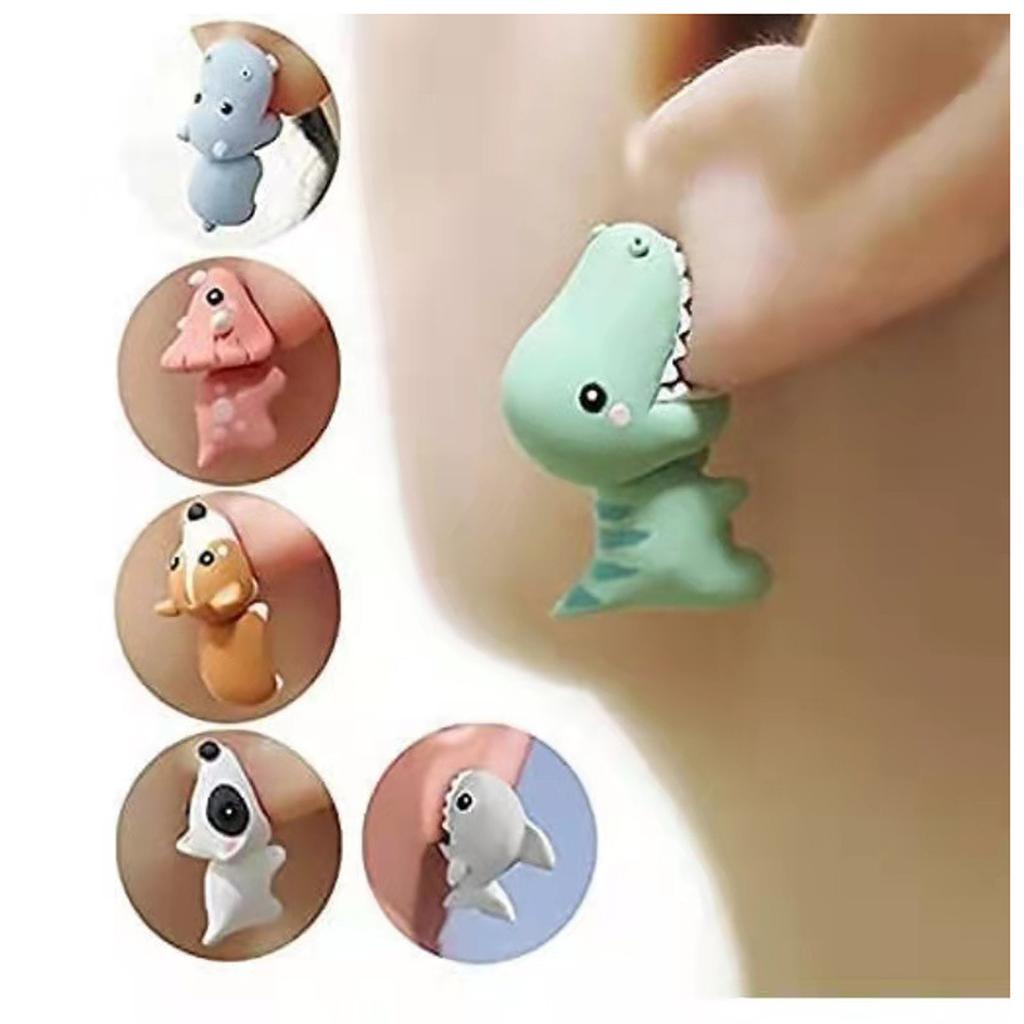 Women Cute Animal Earring 3D Cute Earrings Handmade Stud Earrings For Girl