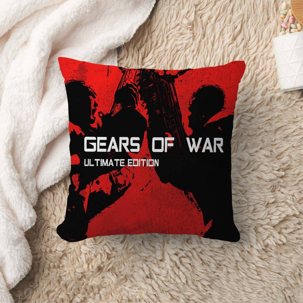 G-Gears Of War Personalized Pillow Cover Kids Bedroom Wild Party Decor Pillowcase Kid Birthday Shower Gift