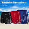 Summer Men Sports Shorts Quick-drying Breathable Gym Workout Short Pants Elastic Waist Drawstring Athletic Running Fitness Shorts