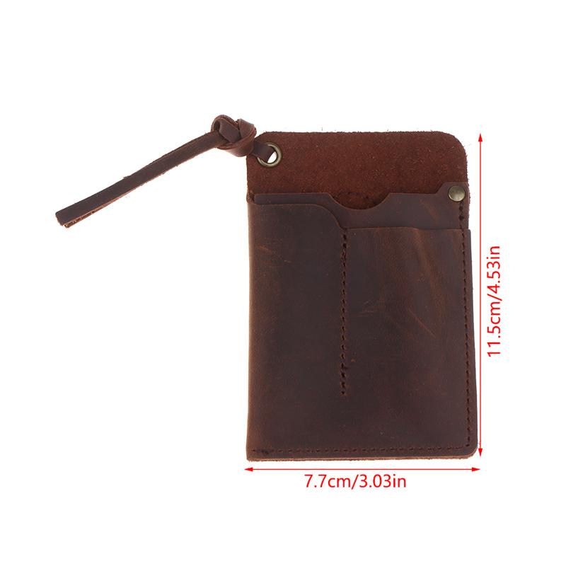 EDC Tool Genuine Leather Organizer Sheath Handmade Pouch with Belt Clip for Utility and Storage