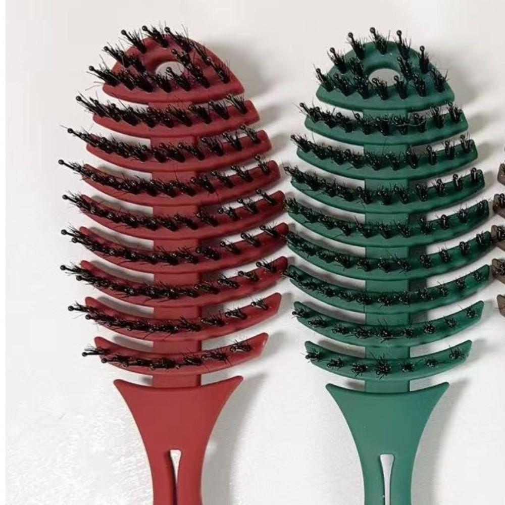 Matte Hollow Out Hair Brush Gentle Detangling Hair Comb Portable Massage Comb for Hair Combing