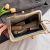 Vintage Women Wedding Clutch Flowers Lock Shell Clip Fringe Chain Shoulder Bags Purple Blue Crossbody Bags Handbags And Purses