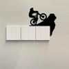 1Pc Iron Wall Decoration, Mountain Bike Door Top Ornament, Switch Decoration, Home Wall Decoration, Ideal Gift for Extreme)
