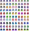 50Pcs 681012Mm Doll Glass Eye Round Dragon Cat Eyes In Pairs Flatback Cabochons Decoration Keychain Diy Accessories