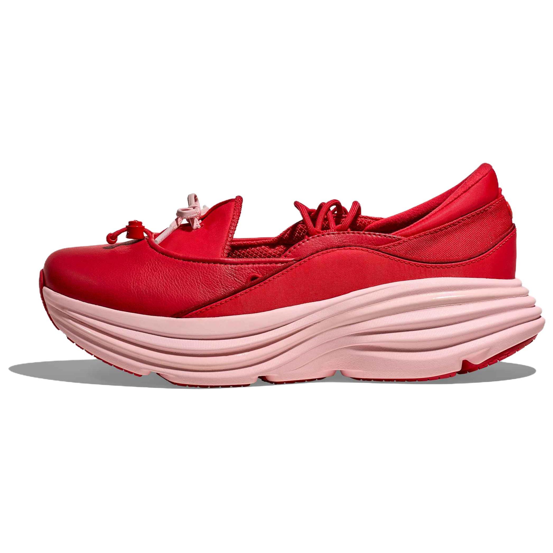 

HOKA One One Бонди Мэри Джейн Мода Классические Туфли Мэри Джейн на Толстой Подошве Женская Обувь Красный Розовый 1171546-CRSRS 38