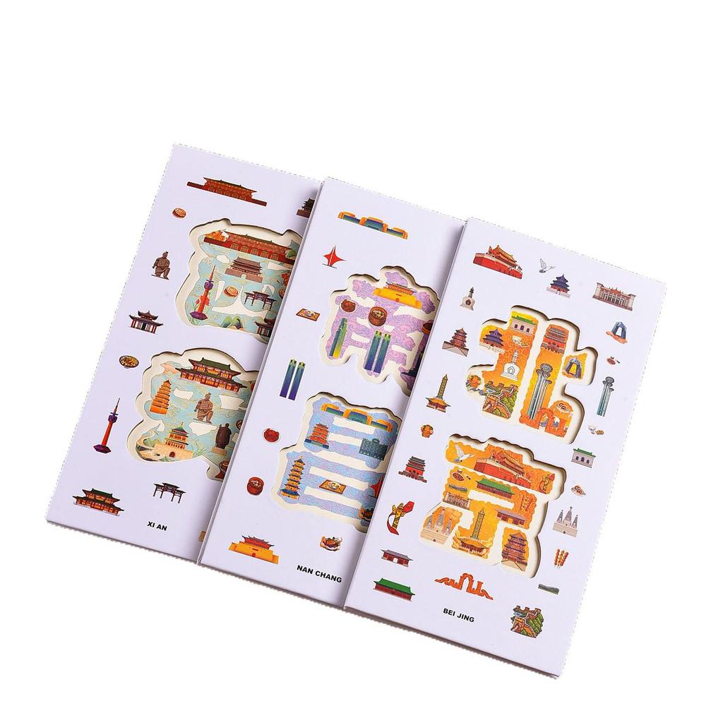 Accordion Fold City Attractions Stamp Collection Book