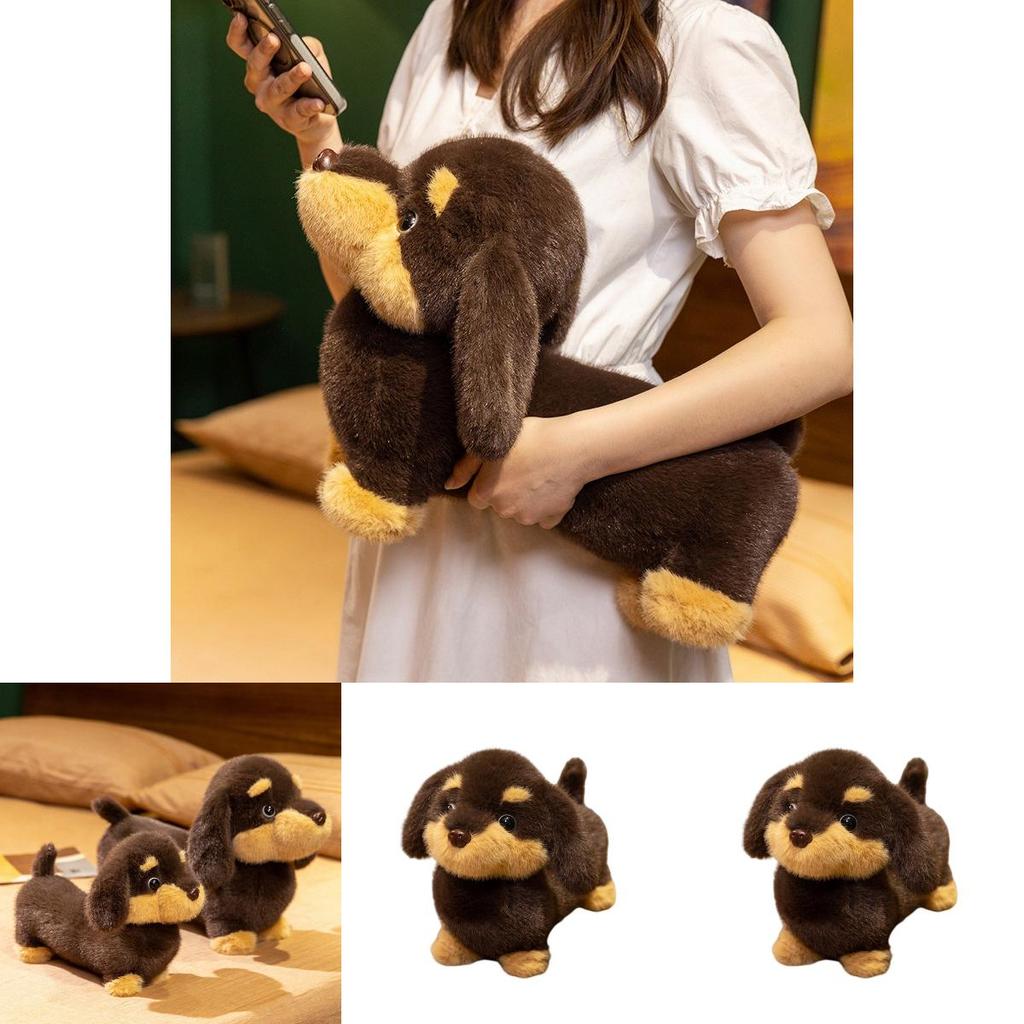 Cute Animal Plush Doll With Short Pile Fabric For Girls Sleep Pillow And Decor