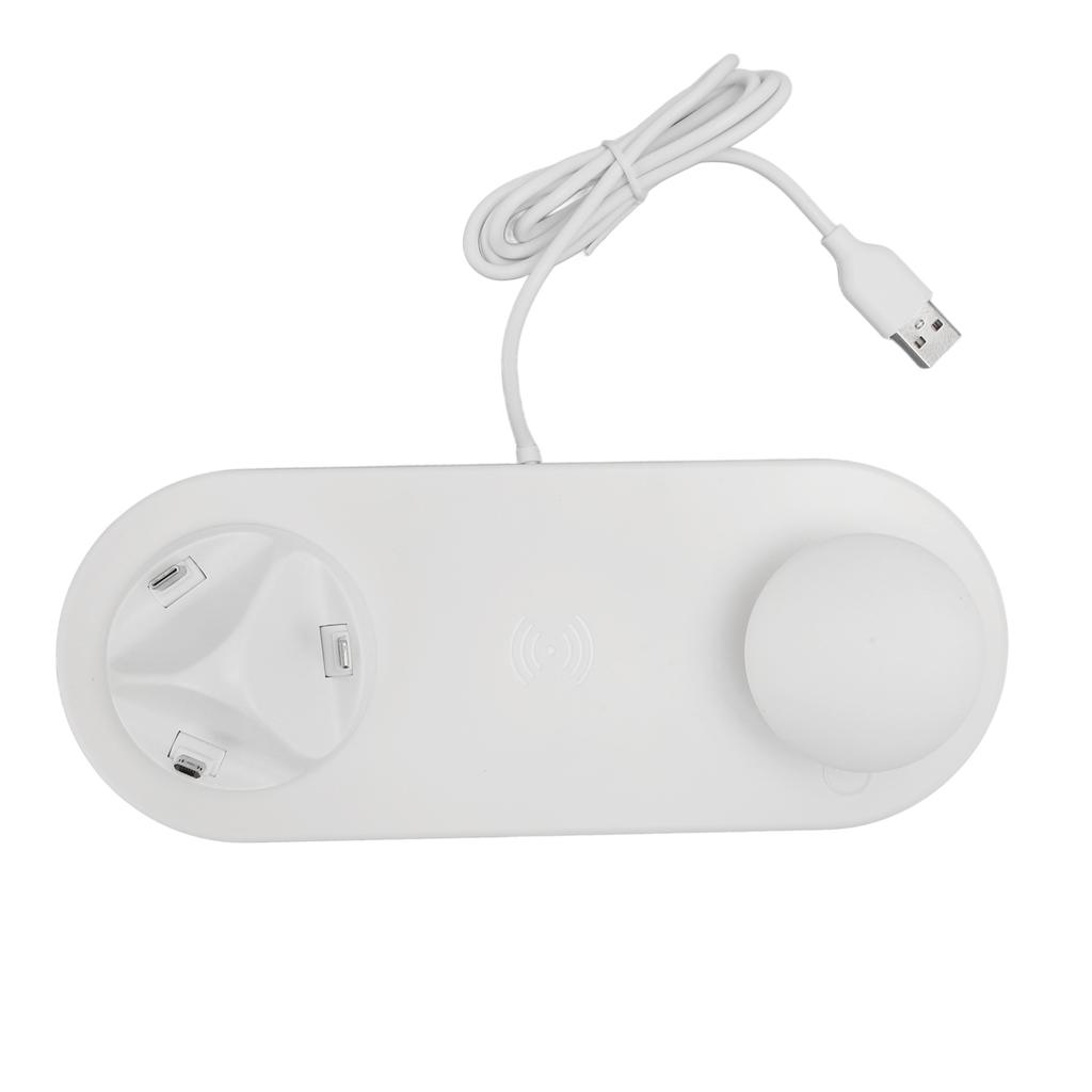 Wireless Charger Station 3 in 1 Fast Charging for Mobile Phone Multi Devices with Mushroom Night