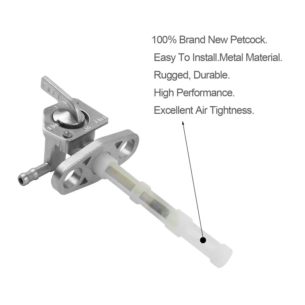 Gas Fuel Petcock Valve Tap Tank Switch for Honda XR50R XR70R XR80R XR100R XR250R CRF50F CRF70F CRF80F CRF100F CRF150F CRF230F Fuel Filters5
