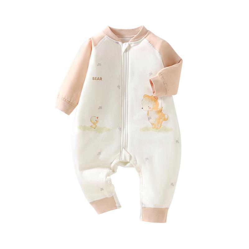 Höst/Vinter Sovsäck för Baby - 40g Quiltad, Med Delade Ben, Sparkskyddspysjamas för Spädbarn