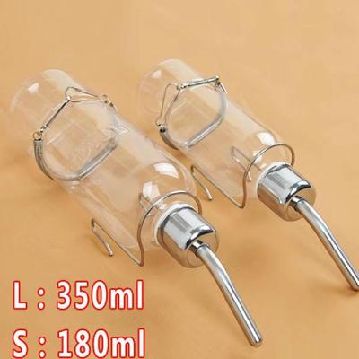 180/350mL Dripproof Head Cage Drinking Bottle Watering Hanging Water Bottle for Hamsters Automatic Rabbit Water Dispenser