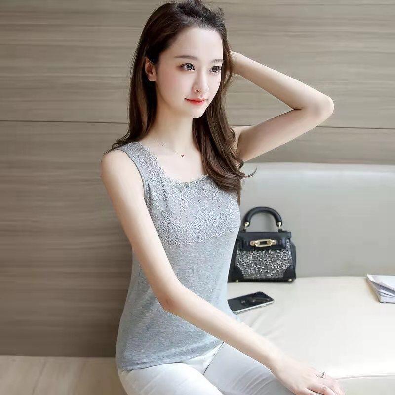 Suspender Vest Women's Lace Fat Mm Large Size Short Bottoming Sexy Small Bottoming Shirt