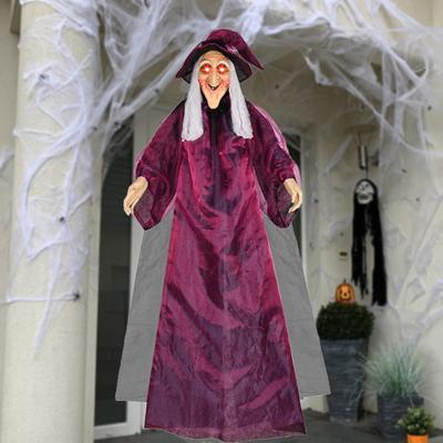 Halloween Decor Hanging Animated Witch House Prop Decoration Height 178cm Sturdy