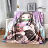 Demon Slayer Printed Blanket Kids Warm Blanket Flannel Soft and Comfortable Blanket Picnic Blanket Birthday Gift