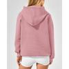 DAFIFY Women's Fashion Casual Solid Color Print Long Sleeve Hooded Hoodies & Sweatshirts