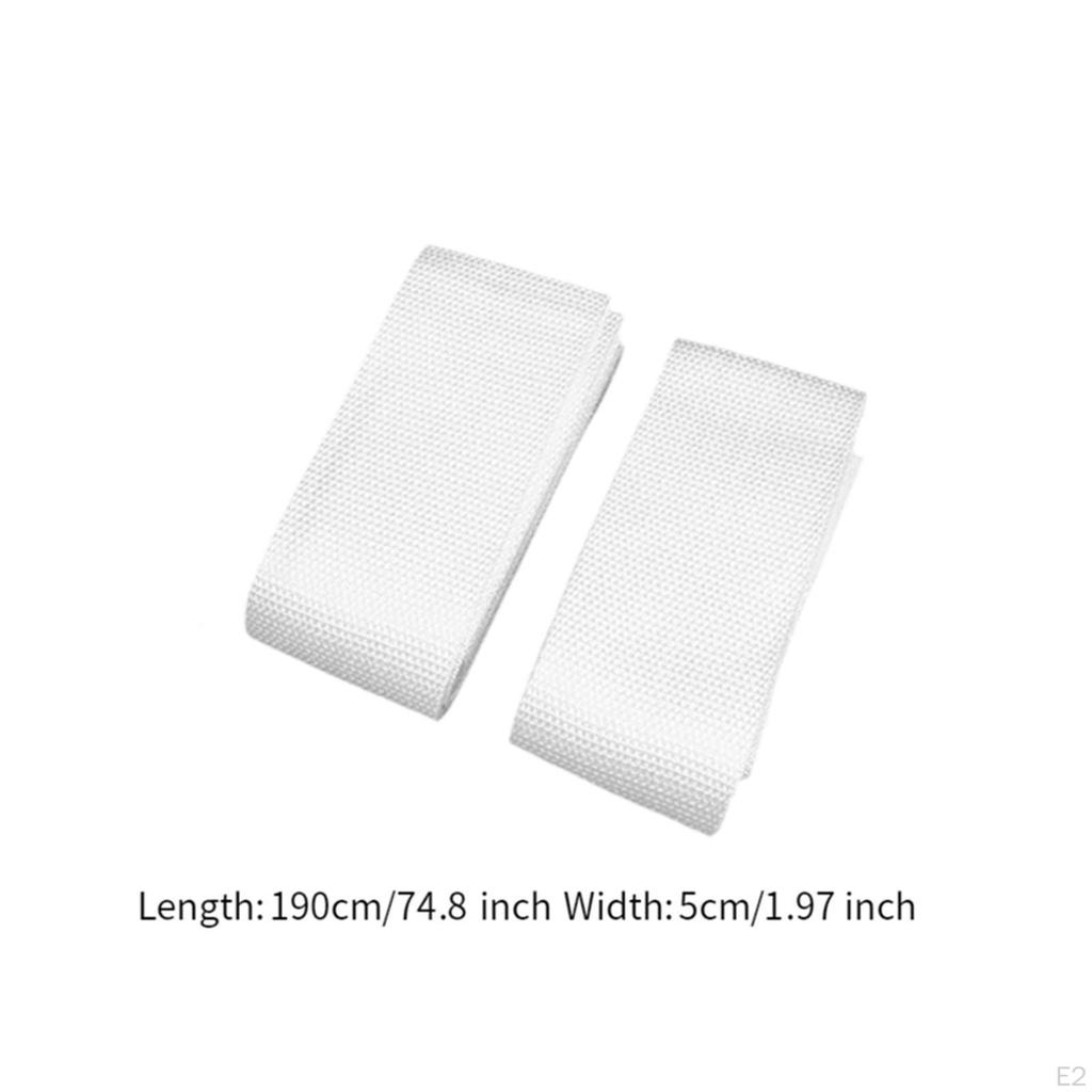 2 Pieces Volleyball Antenna Pocket Sleeves, Antennae Cover, White Portable Sleeve