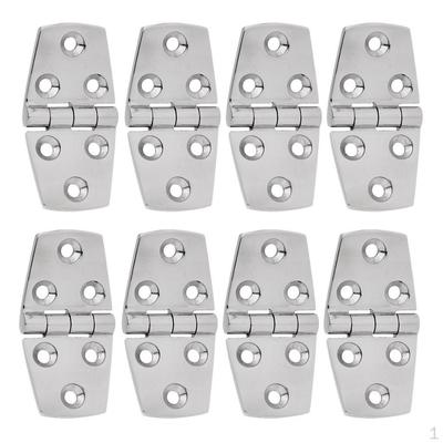 8 Pieces High Polished 316 Stainless Steel Door Hinge Flush Install the Deck Hardware for