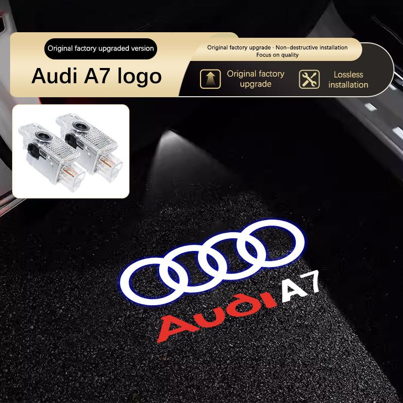 For Audi A4 B5 B6 B7B8 A1 A3 8V 8P 8L A6 C5 C6 C7 A5 A7 A8 Q3 Q5 Q7 TT S3 S6 Sline Quattro Led Car Logo Laser Welcome Door Light