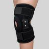 1 buc Genunchieră cu balamale Femei Bărbați Ajustabilă Rotulă Deschisă Artrită Ruptură de Menisc Dureri Articulare Ameliorare Suport Genunchi cu Stabilizatori Laterali Dubli Metalici