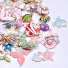 30 stuks/partij Willekeurig Gemengde Emaille Bedels Voor Sieraden Maken Benodigdheden Zon Maan Ster Fruit Dier Bedel Hanger Materialen DIY Oorbellen